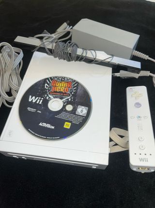 Consola Wii Blanca con Mando y Juego