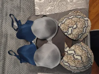 Lote 3 Sujetadores (Animal Print, Azul)