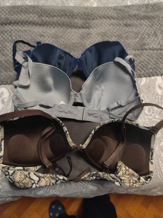 Lote 3 Sujetadores (Animal Print, Azul)