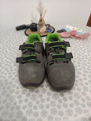 Botas de seguridad Wurth grises y verdes