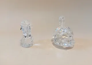 SWAROVSKI CIGNO e SCOIATTOLO Cristallo VINTAGE