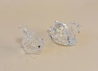 SWAROVSKI CIGNO e SCOIATTOLO Cristallo VINTAGE