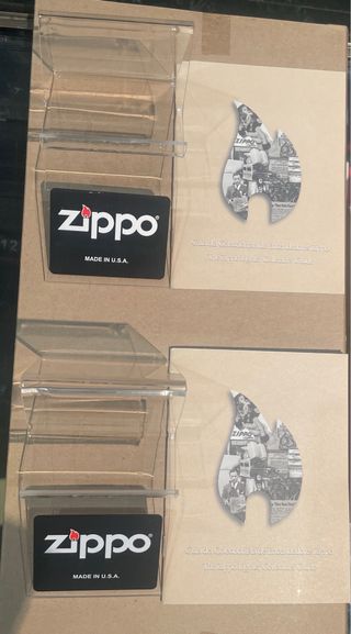 Espositori singoli in metacrilato per accendini Zippo