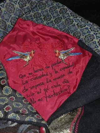 Abrigo paño Desigual cuello chimenea