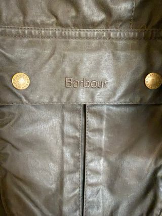 Parka Barbour mujer encerada verde