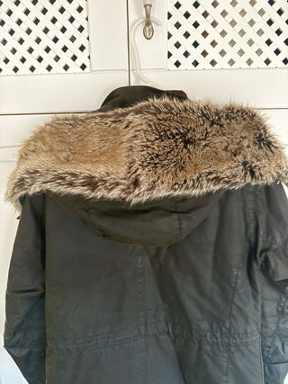 Parka Barbour mujer encerada verde