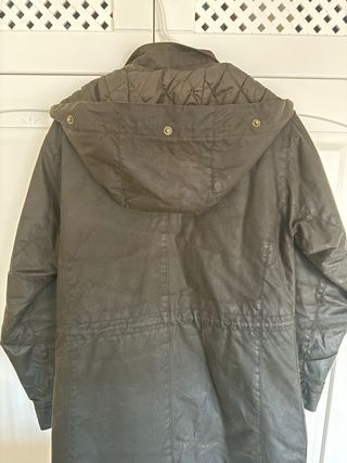 Parka Barbour mujer encerada verde