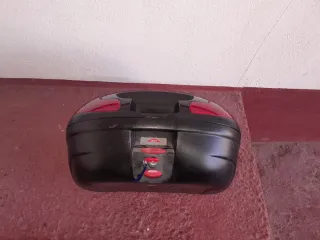 Maleta Top Case Moto Negra y Roja