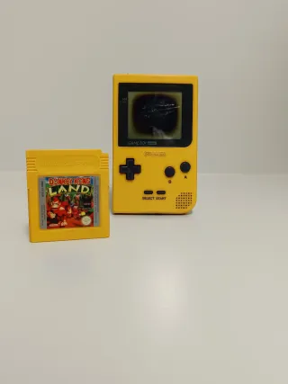 Game Boy Pocket Amarillo + Donkey Kong Land