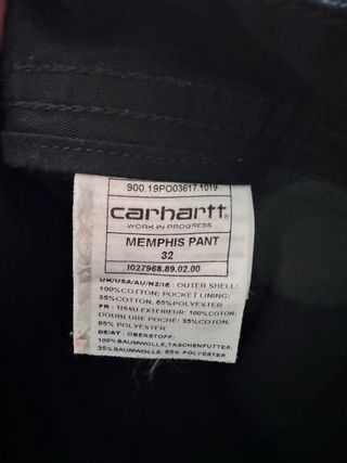 Pantalones Carhartt WIP Memphis Talla 32