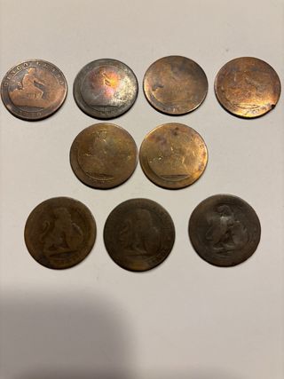 Monedas Perra Chica 1870 - 5 Céntimos