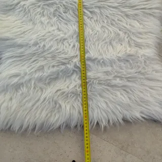 2 Tappeti in Pelo Sintetico Bianchi