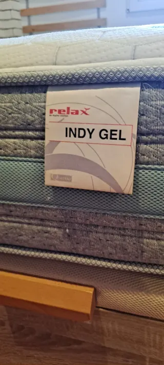 Colchón 1,35x1,90x0,28 Relax Indy Gel.