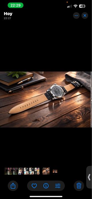 Elegante Reloj Negro y Plateado