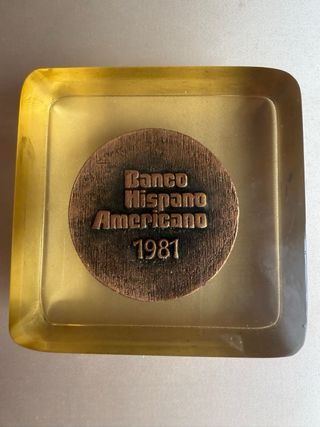 Pisapapeles Banco Hispano Americano 1981