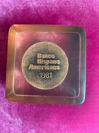 Pisapapeles Banco Hispano Americano 1981