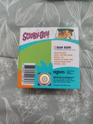 Moneda Plata 1oz Scooby Doo 2024