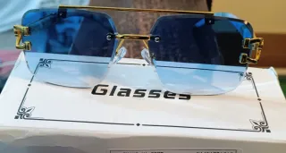 Occhiali da sole uomo donna blu oro