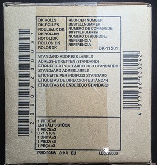 Pack 3 Rollos DK-11201 Brother