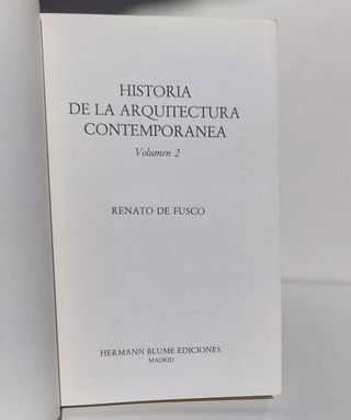 Historia de la Arquitectura Contemporánea v. II