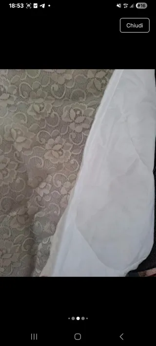 Copriletto -trapunta in pizzo matrimoniale nuovo