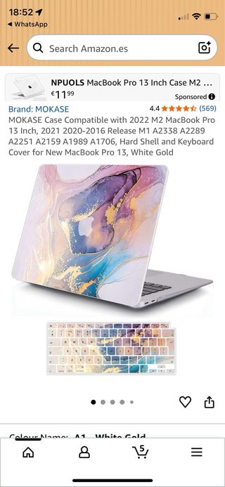 Fundas Teclado MacBook Azul Multicolor