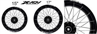 Pegatinas llantas xadv 15 y 17 pulgadas