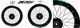 Pegatinas llantas xadv 15 y 17 pulgadas