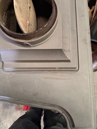 Chimenea de leña hierro fundido estilo clasico