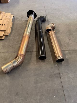 Chimenea de leña hierro fundido estilo clasico