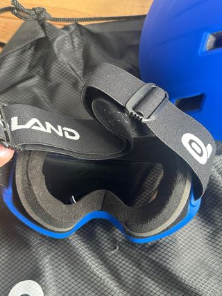 Casco y Gafas Esquí Odoland Azul talla L