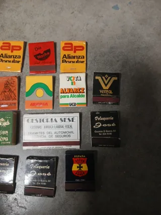 Lote 16 Cajas de Cerillas Vintage