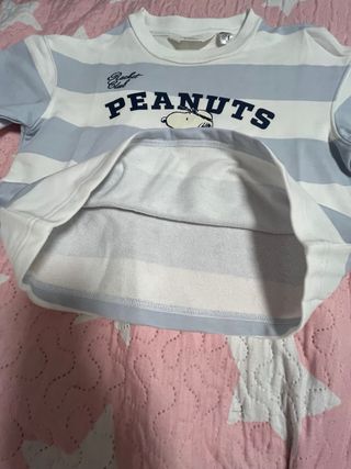 Camiseta Peanuts Snoopy Tenis Talla 6-8 Años