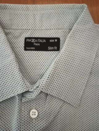 Camicia Piazza Italia Uomo Slim Fit Taglia M