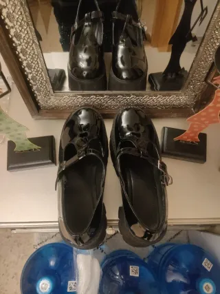 Zapatos plataforma de Charol Góticos