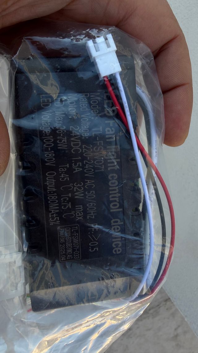 Ventilatore da soffitto LED 36W 6 velocità