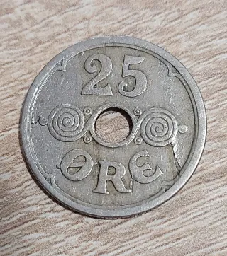 Moneda Dinamarca 25 Ore 1929