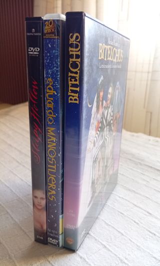 Lote 3 DVD Tim Burton: Bitelchus, Eduardo, Sleepy