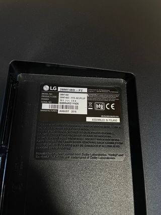 TV LG 28'' 28MT48D con mando como nueva