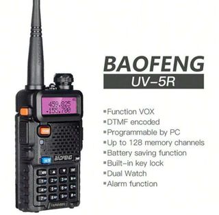 2x BAOFENG UV-5R Walkie Talkie 5W Dual Band