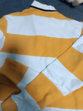 Polo Mickey Mouse Rayas Blanco/Amarillo