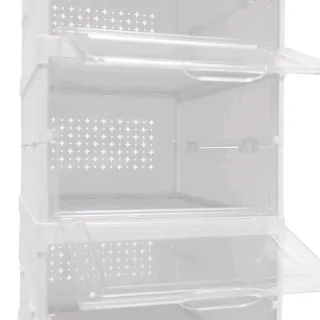 Scarpiera impilabile pieghevole