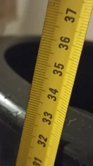 3 Vasi Hobby Flowers 35cm Nero in Plastica