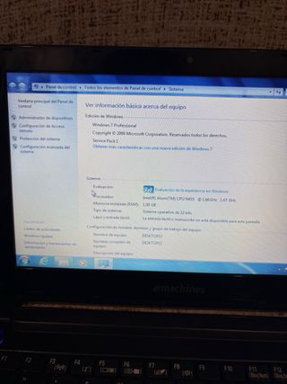 Portátil eMachines Negro 7 Pulgadas