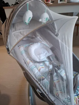 Hamaca bebé automática con mosquitera