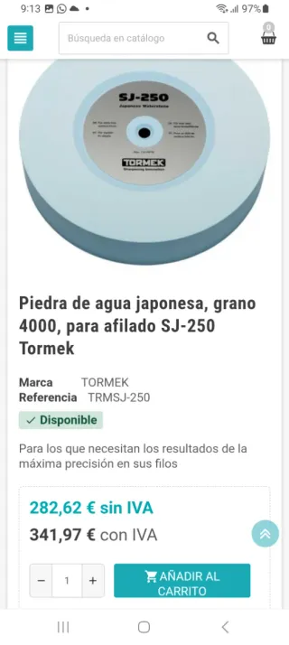 Muela Tormek SJ-250 Japanese Waterstone