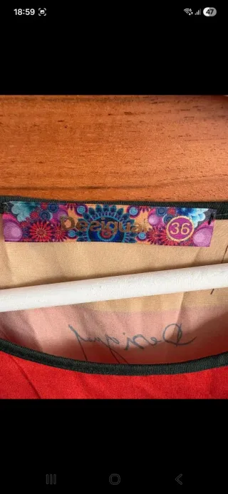 Vestido Desigual Multicolor Rayas Flores