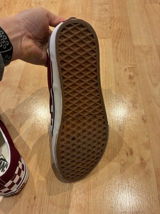 Zapatillas Vans Checkerboard Rojas y Blancas