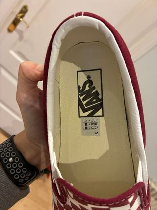 Zapatillas Vans Checkerboard Rojas y Blancas