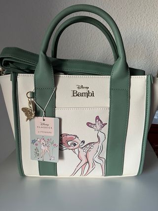 Bolso Disney Bambi Blanco y Verde